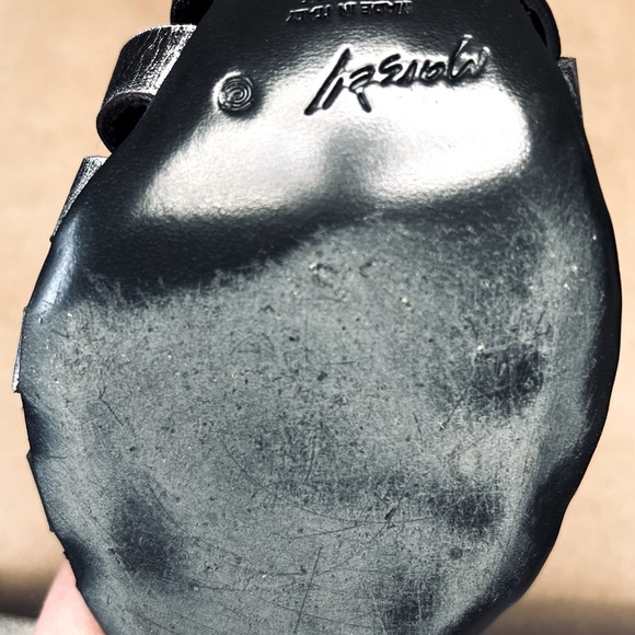 MARSELL LEATHER GLADIATOR SANDALS IN ACCIAIO-NERO WITH A ZIPPER ON BACK - Picture 10 of 13